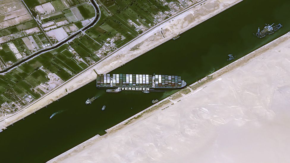 UPDATE 5 on Suez Canal Blocked by Ever Given - Steps to free the Ever Given?  - VesselFinder